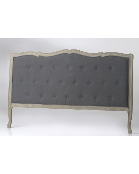 Cabecero de Cama 180 x 7 x 64 cm Tejido Sintético Gris